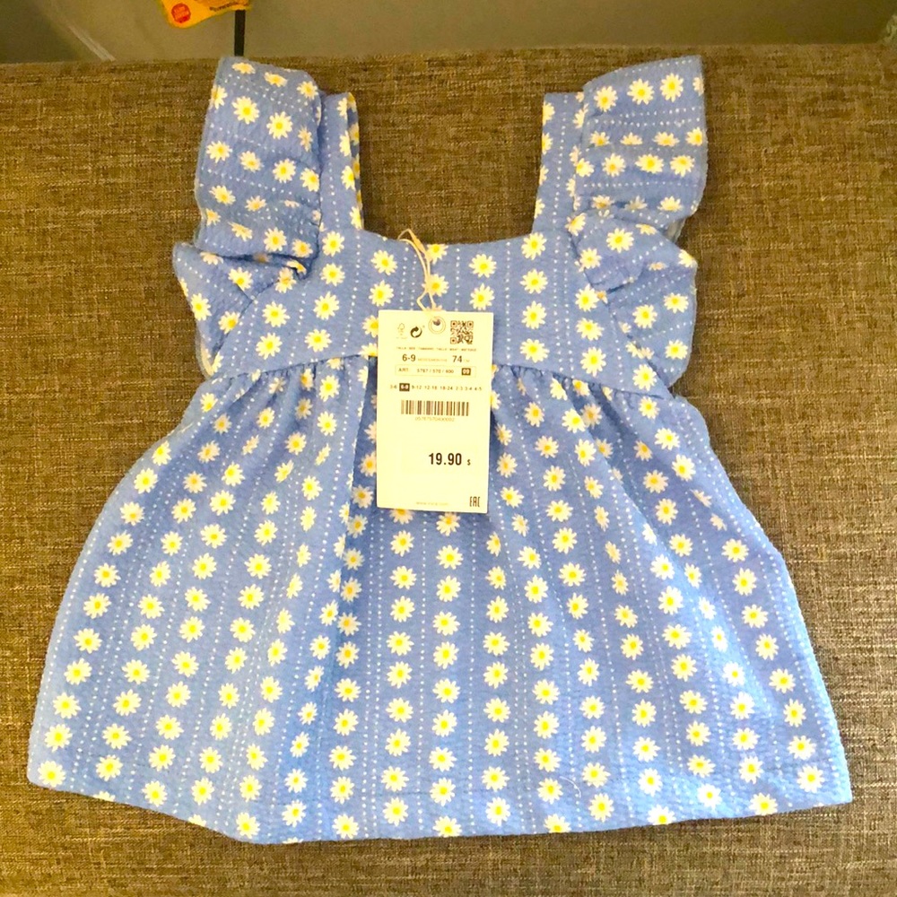 Zara flower dress 6-9m NwT